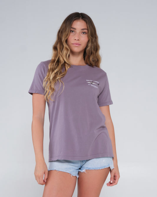 front view of Bruce Lavender Stone Boyfriend Tee
