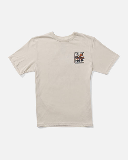 front view of Ink Slinger Boys Tee - Bone