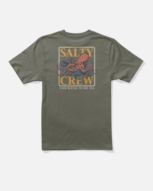 Ink Slinger Boys Tee - Dusty Olive