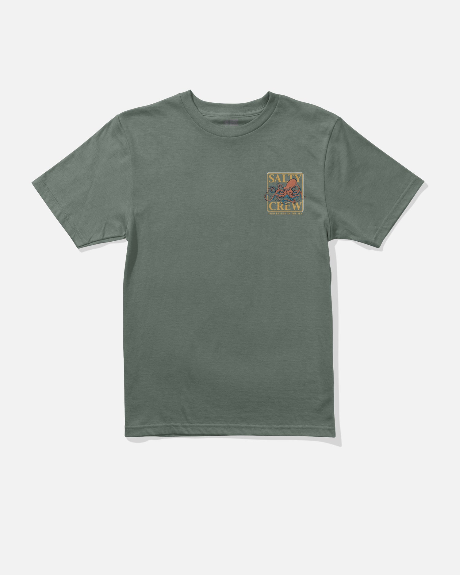 Front view of the Ink Slinger Boys Tee - Laurel Wreath. 