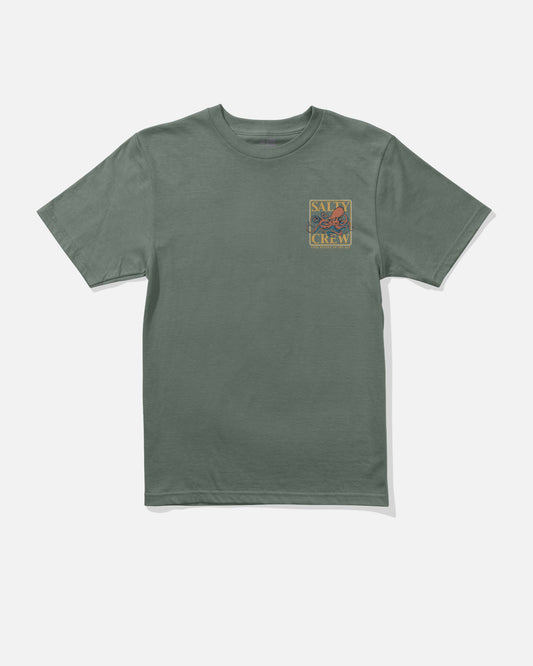 Front view of the Ink Slinger Boys Tee - Laurel Wreath. 