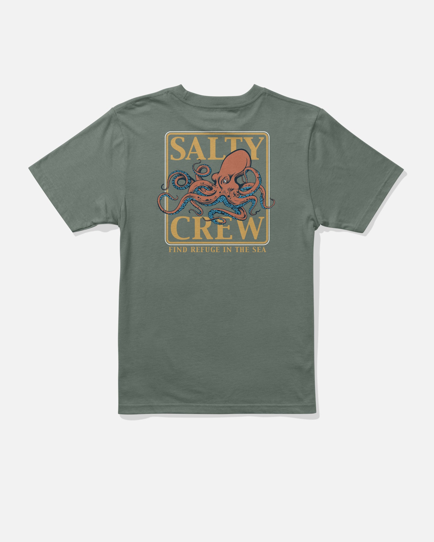 Back view of the Ink Slinger Boys Tee - Laurel Wreath. 