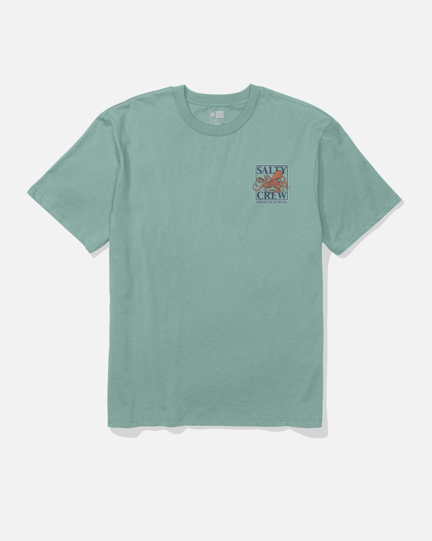 Front view of the Ink Slinger Classic Tee - Mackerel. 