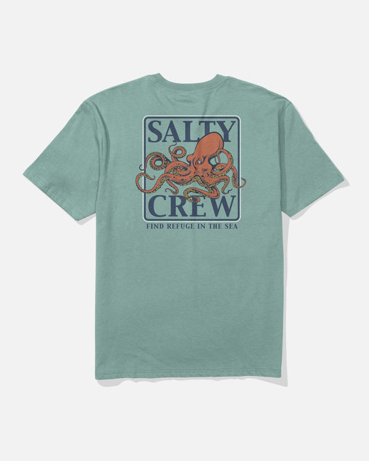 Back view of the Ink Slinger Classic Tee - Mackerel. 