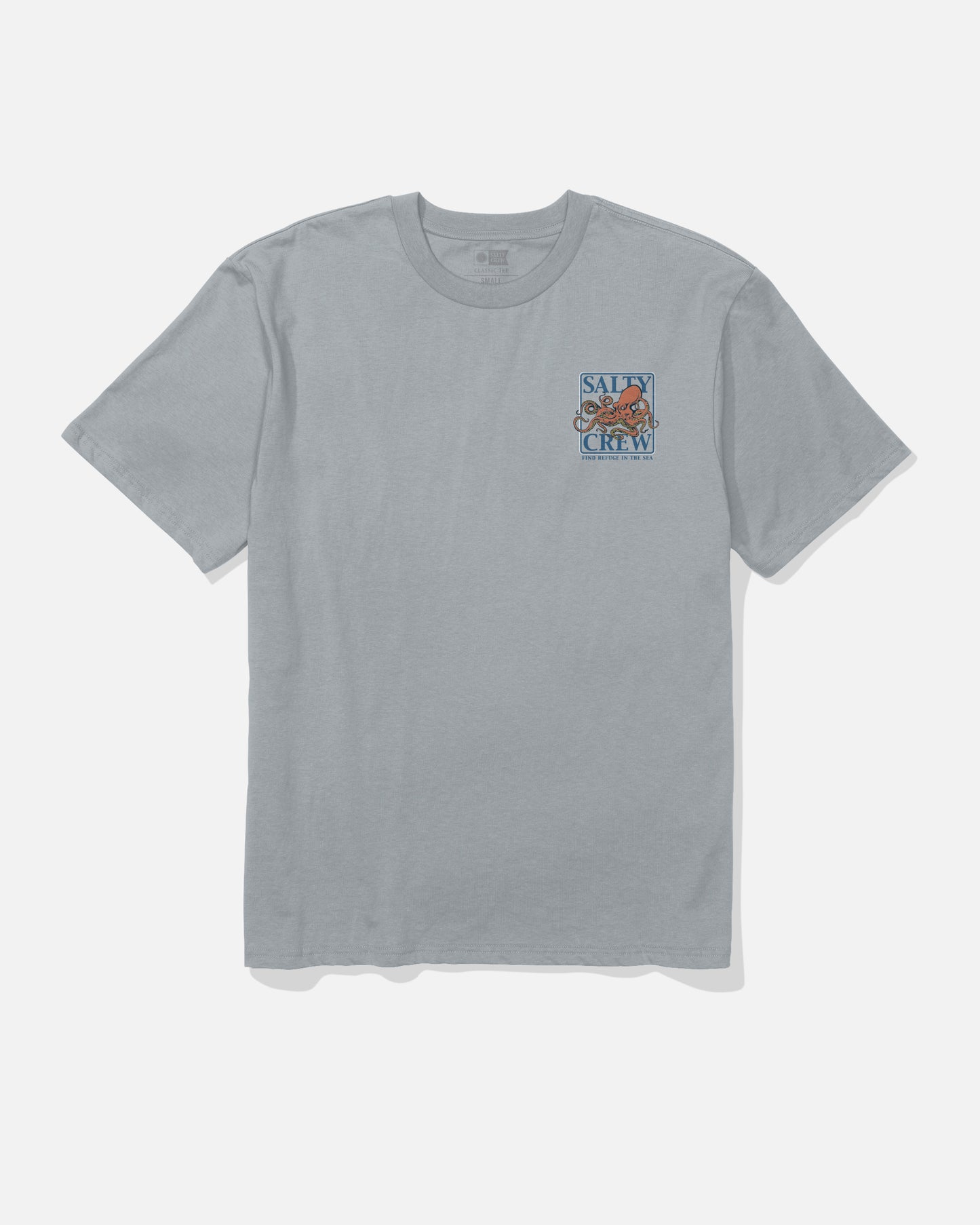 Front view of the Ink Slinger Classic Tee - Quarry. 