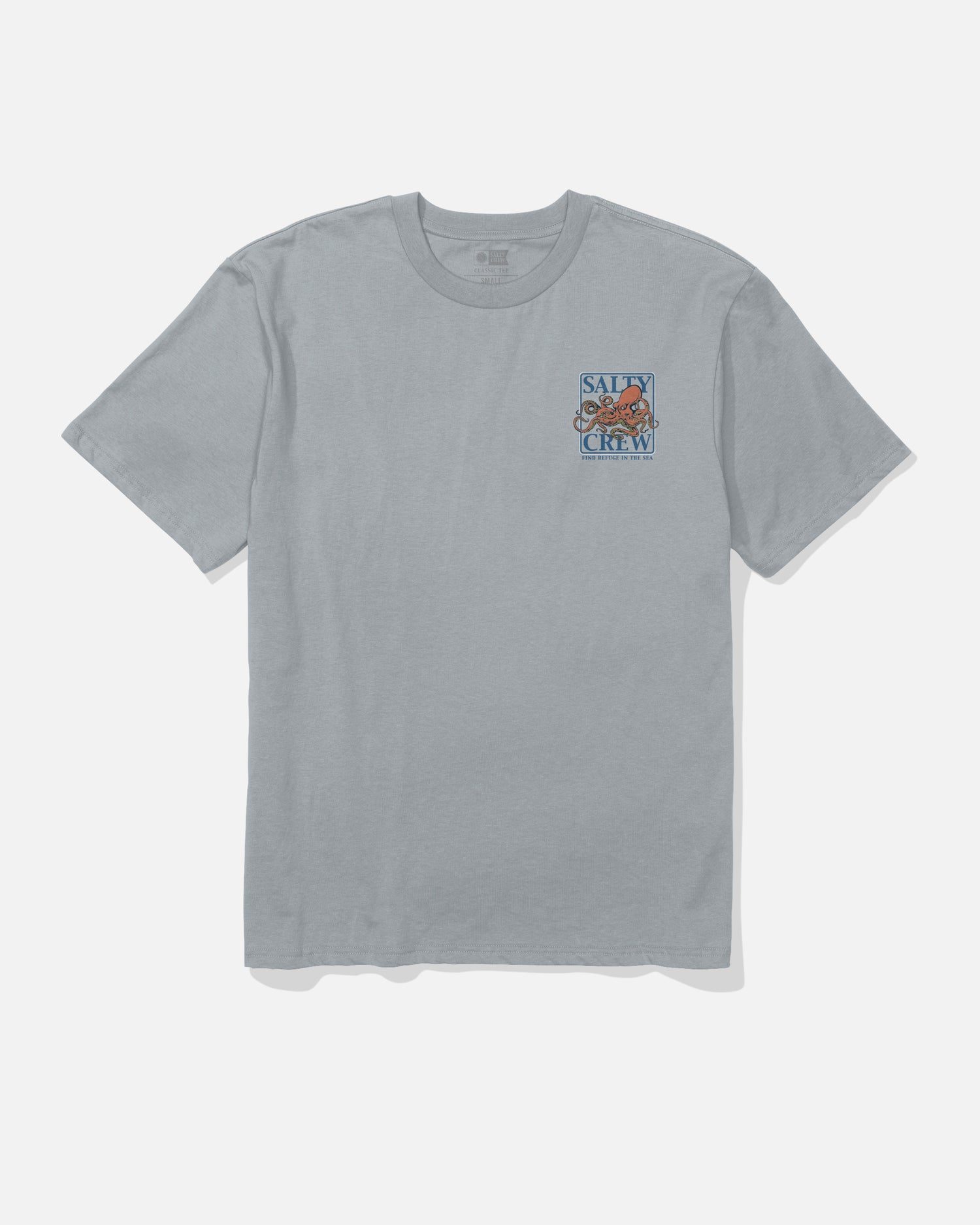 Front view of the Ink Slinger Classic Tee - Quarry. 