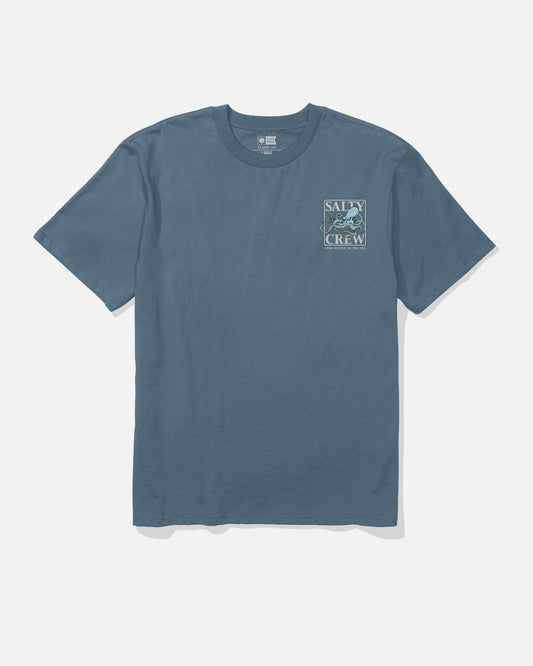 Front view of the Ink Slinger Classic Tee - Slate. 