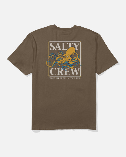 Back view of the Ink Slinger Classic Tee - Teak. 