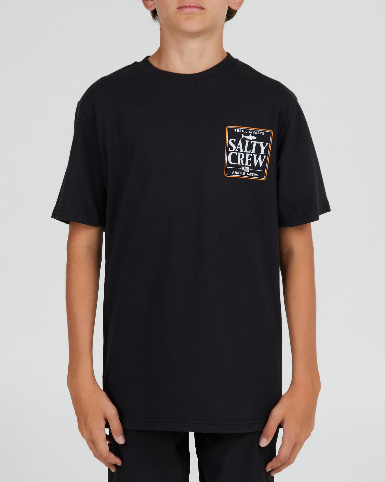 On body front of the Coaster Boys Black S/S Tee