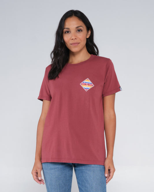 front view of Tippet Fill Spiced Boyfriend Tee