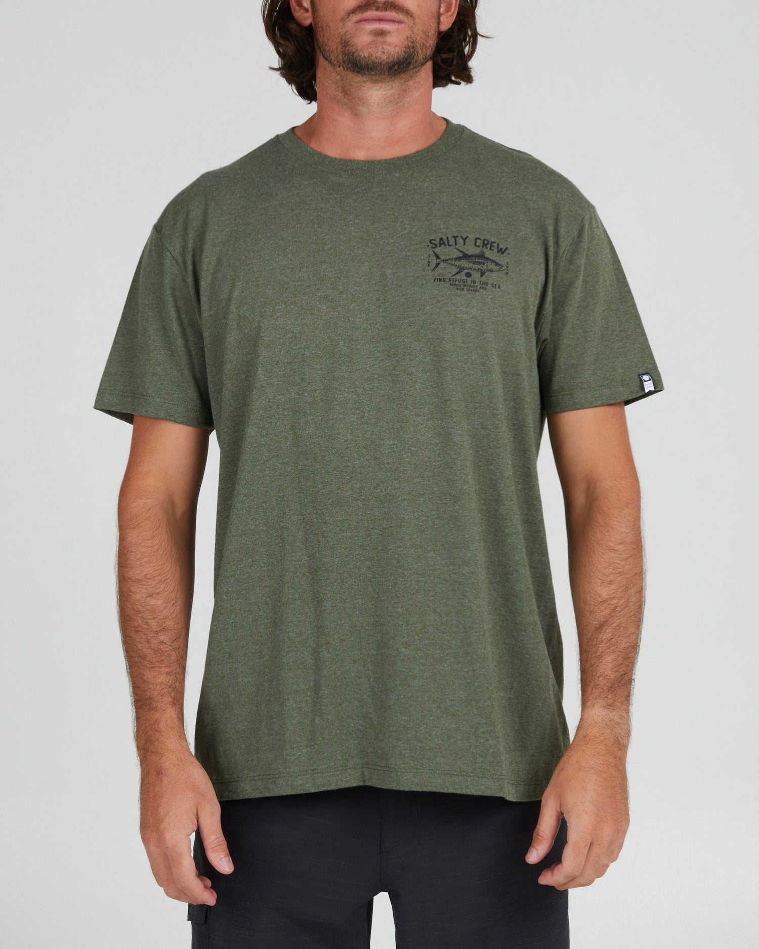 On body front of the Market Forest Heather S/S Standard Tee