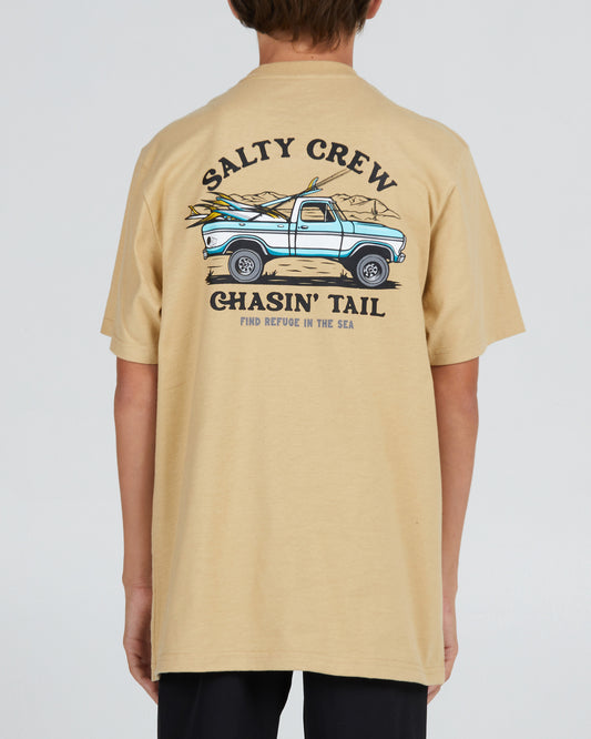 On body back of the Off Road Boys Camel S/S Tee