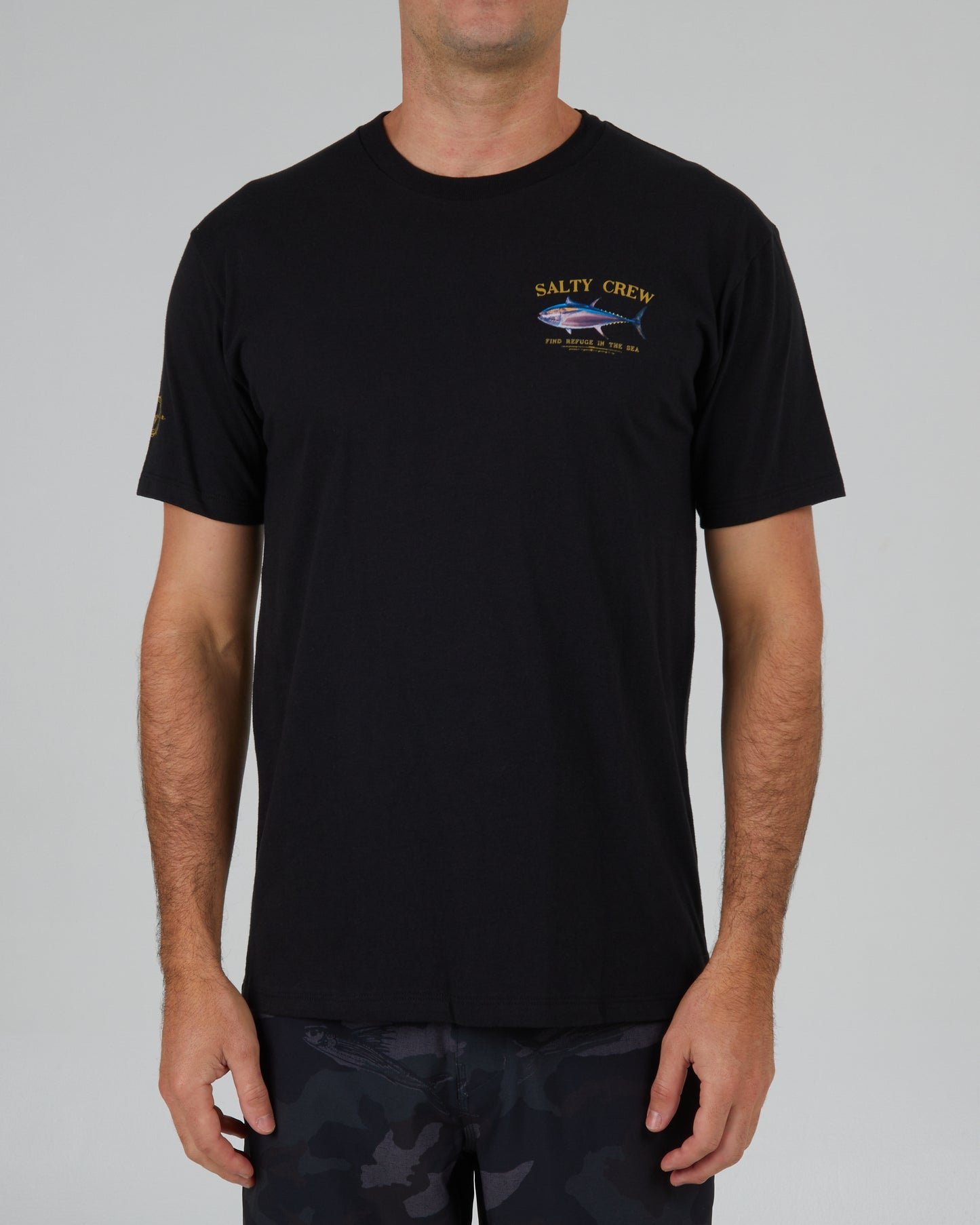 front view of Big Blue Black S/S Premium Tee