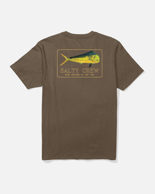 Golden Mahi Premium Tee - Teak