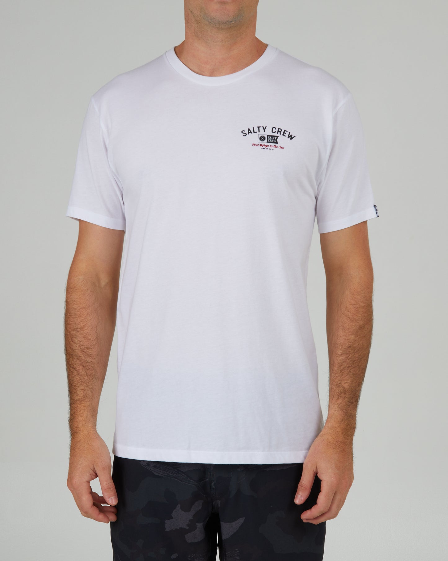 front view of Surf Club White S/S Premium Tee