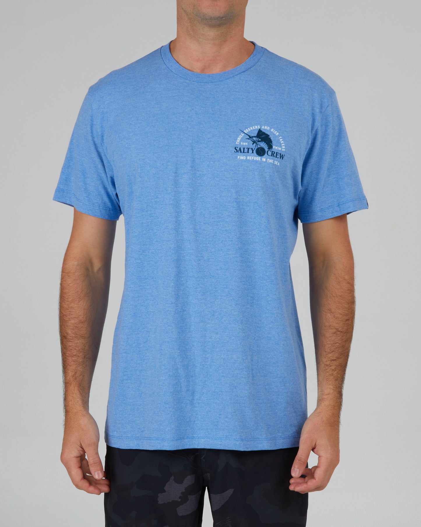 front view of Yacht Club Light Blue S/S Standard Tee