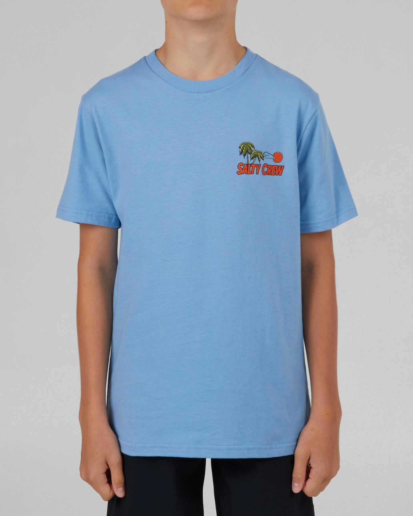 front view of Tropicali Boys Marine Blue S/S Tee