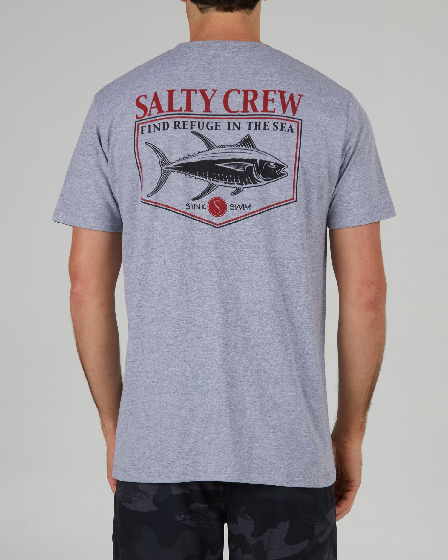 Salty Crew Angler Classic T-Shirt - Athletic Heather - XL