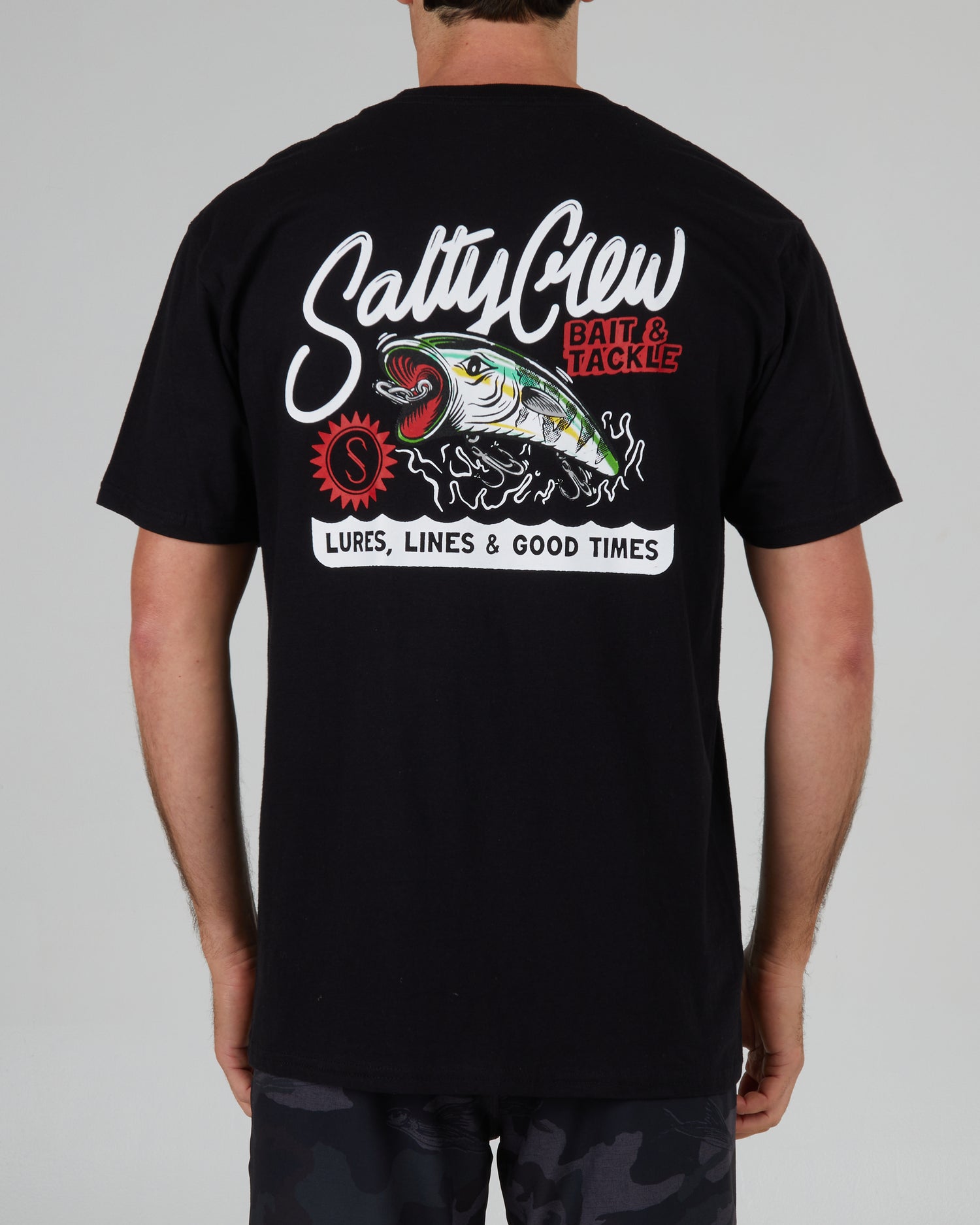 back view of Castoff Black S/S Standard Tee'