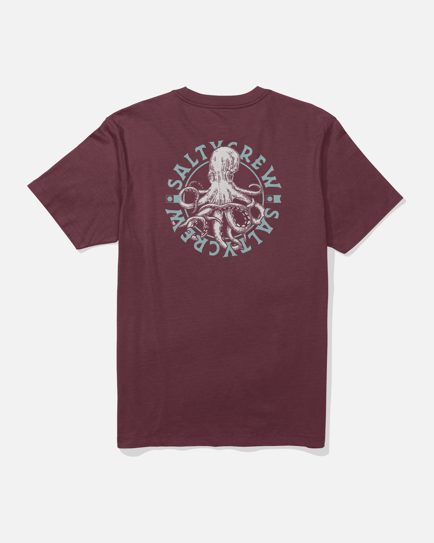 Back view of the Tentacles Tee - Burgundy. 