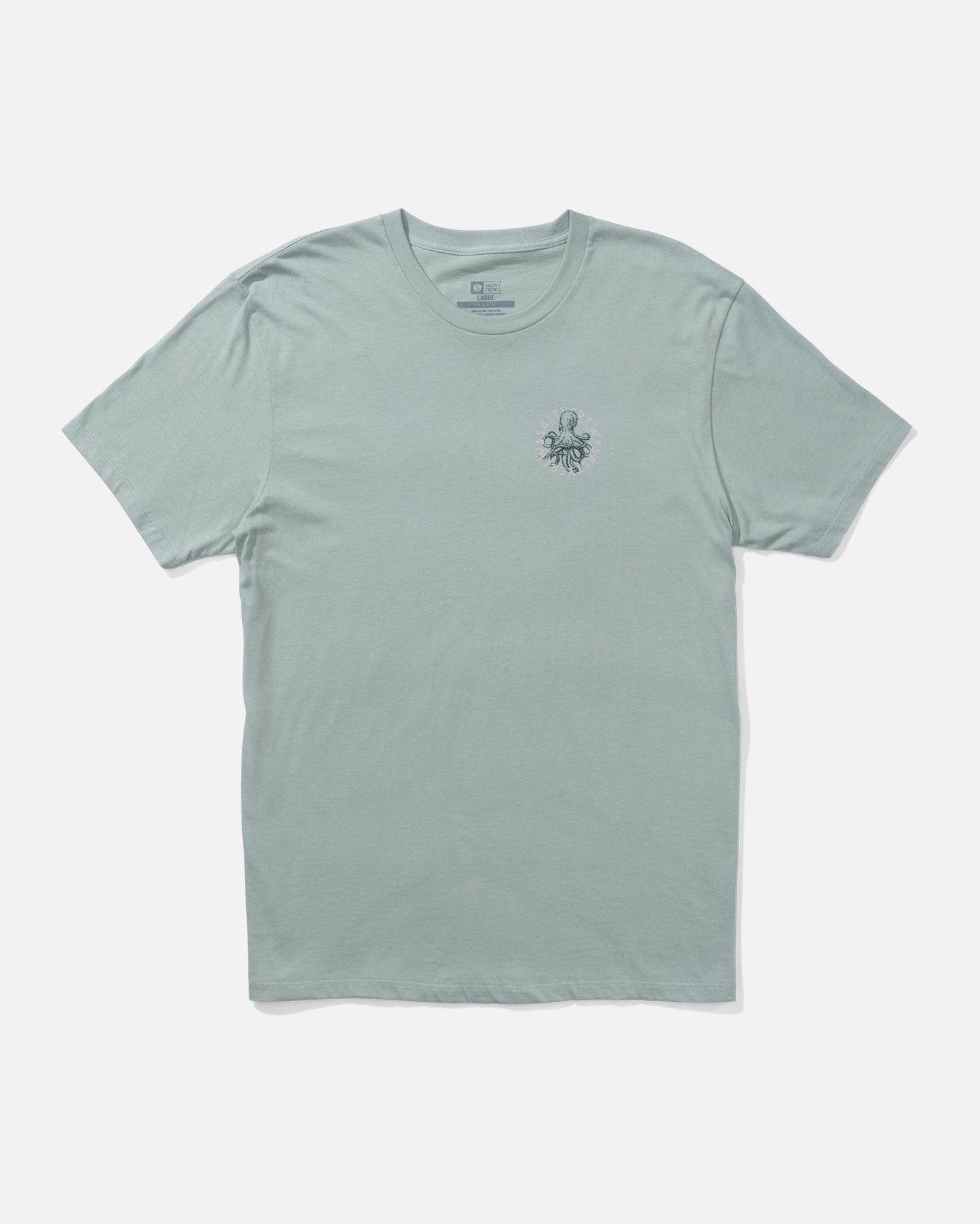 Front view of the Tentacles Premium Tee - Mackerel. 