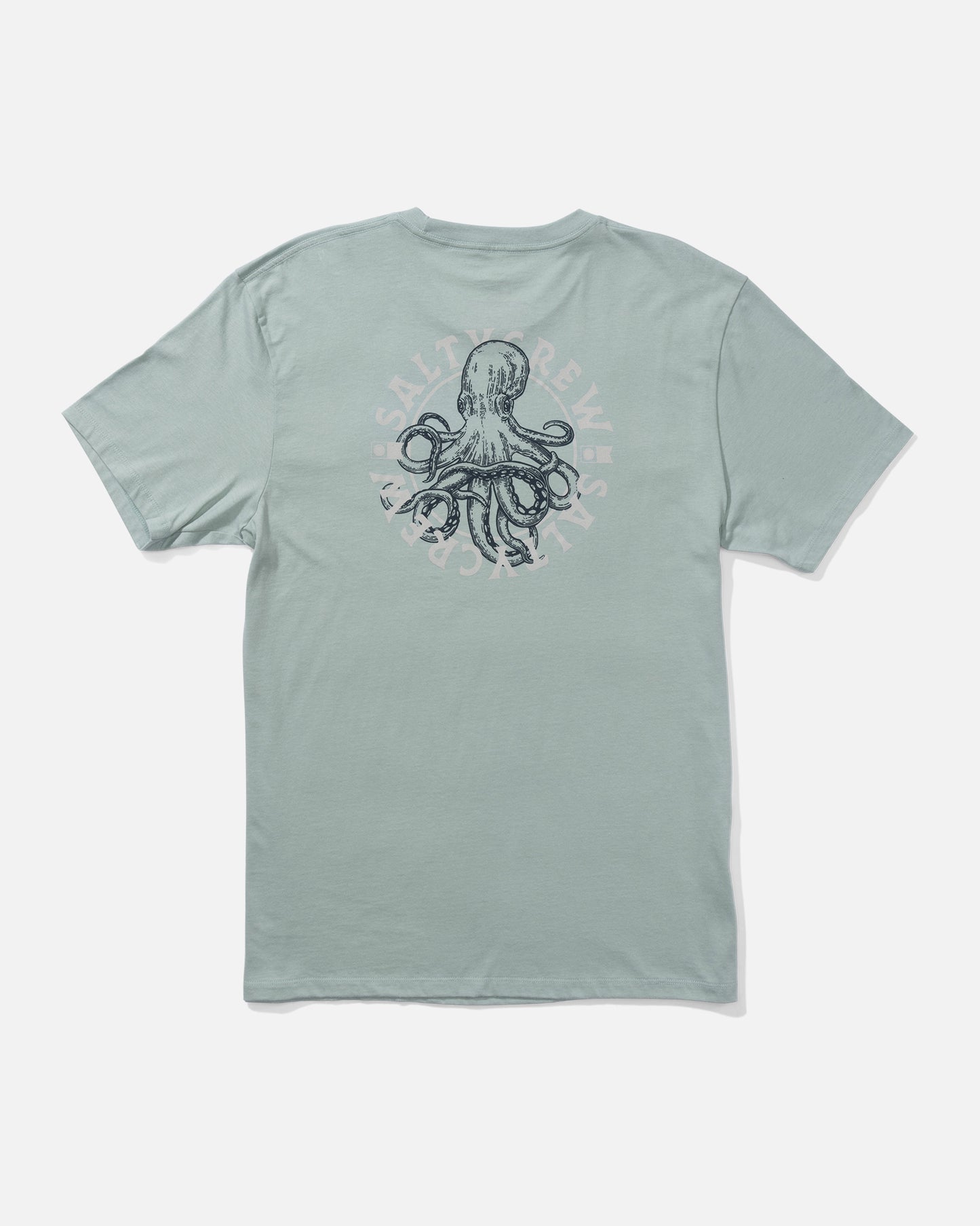 Back view of the Tentacles Premium Tee - Mackerel. 
