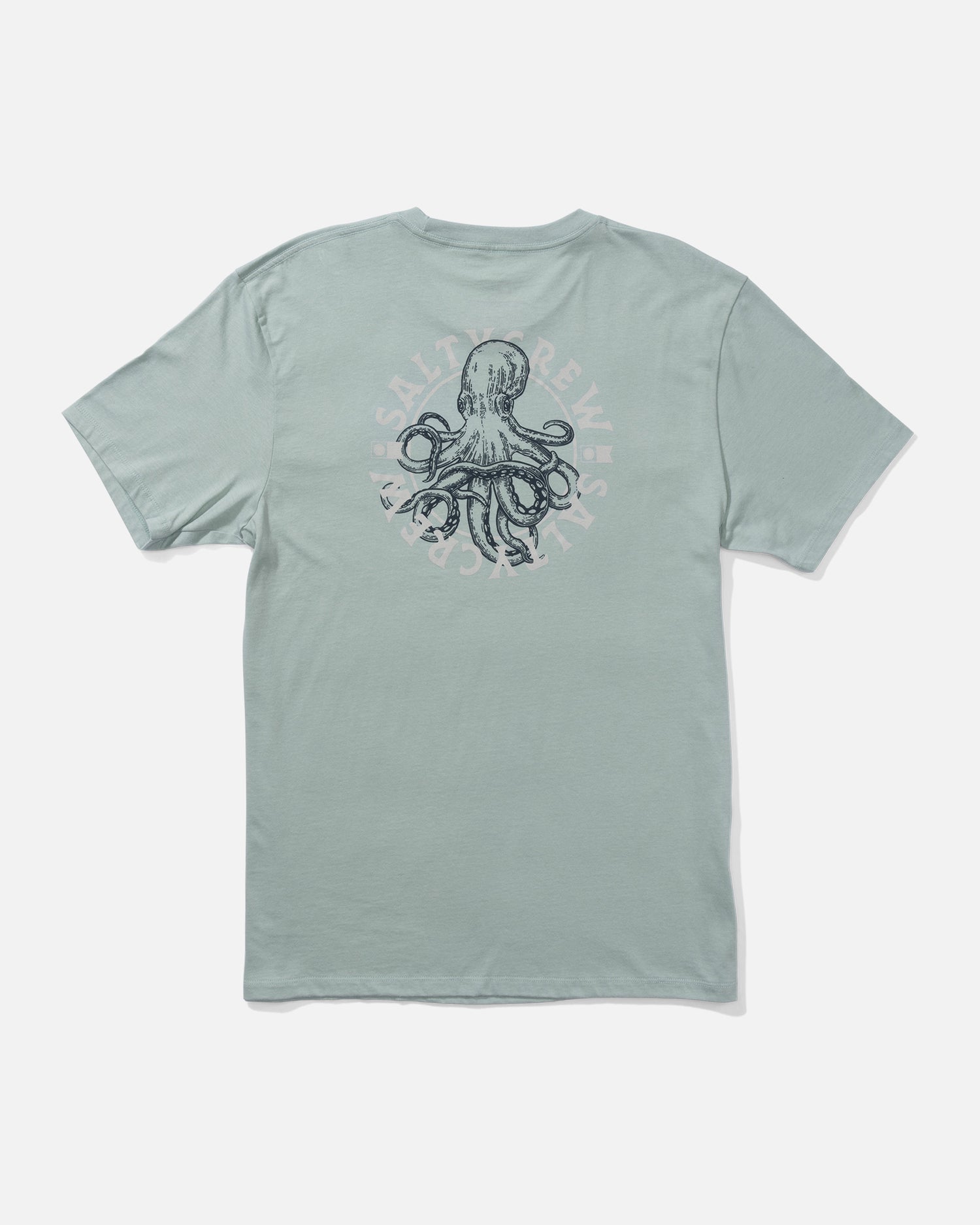 Back view of the Tentacles Premium Tee - Mackerel. 