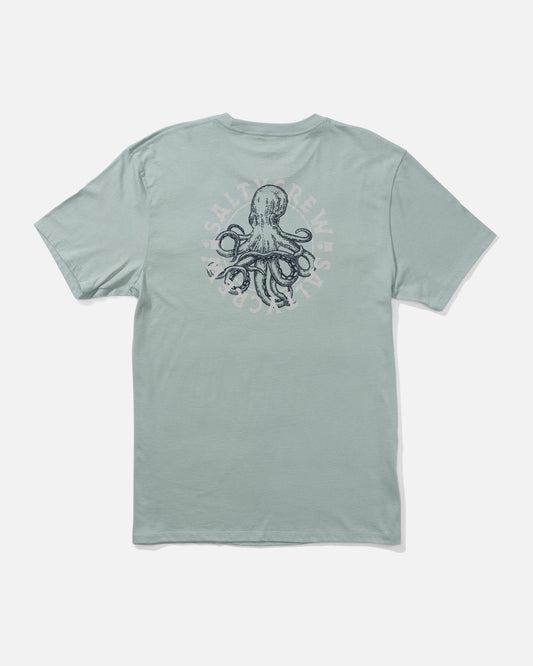 Back view of the Tentacles Premium Tee - Mackerel. 