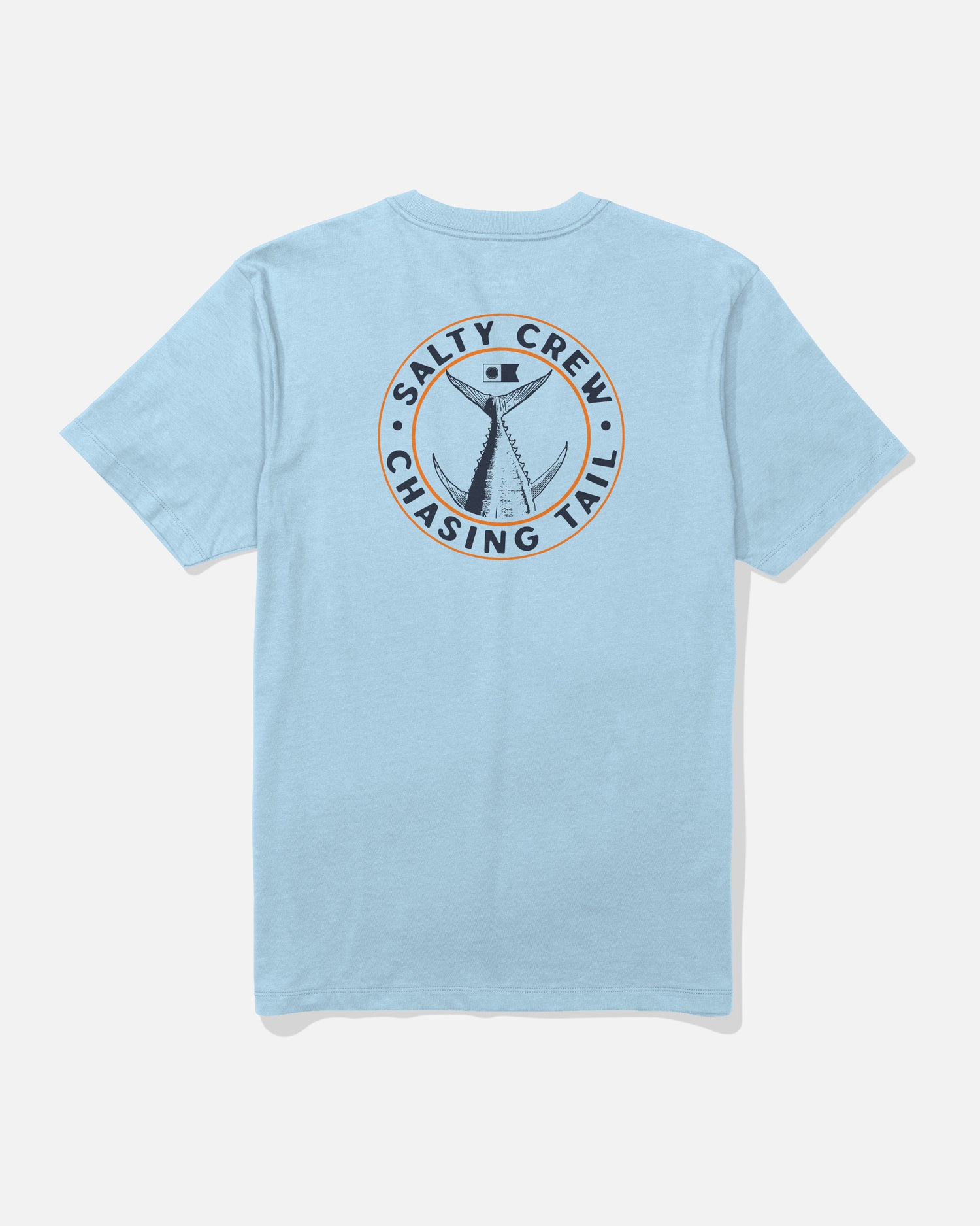Back view of the Tailgate Tee - Clear Sky. 