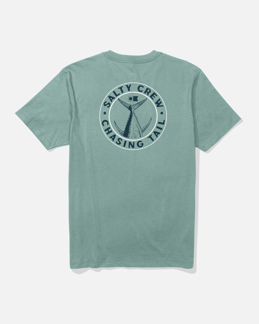 back view of Tailgate Premium Tee - Mackerel