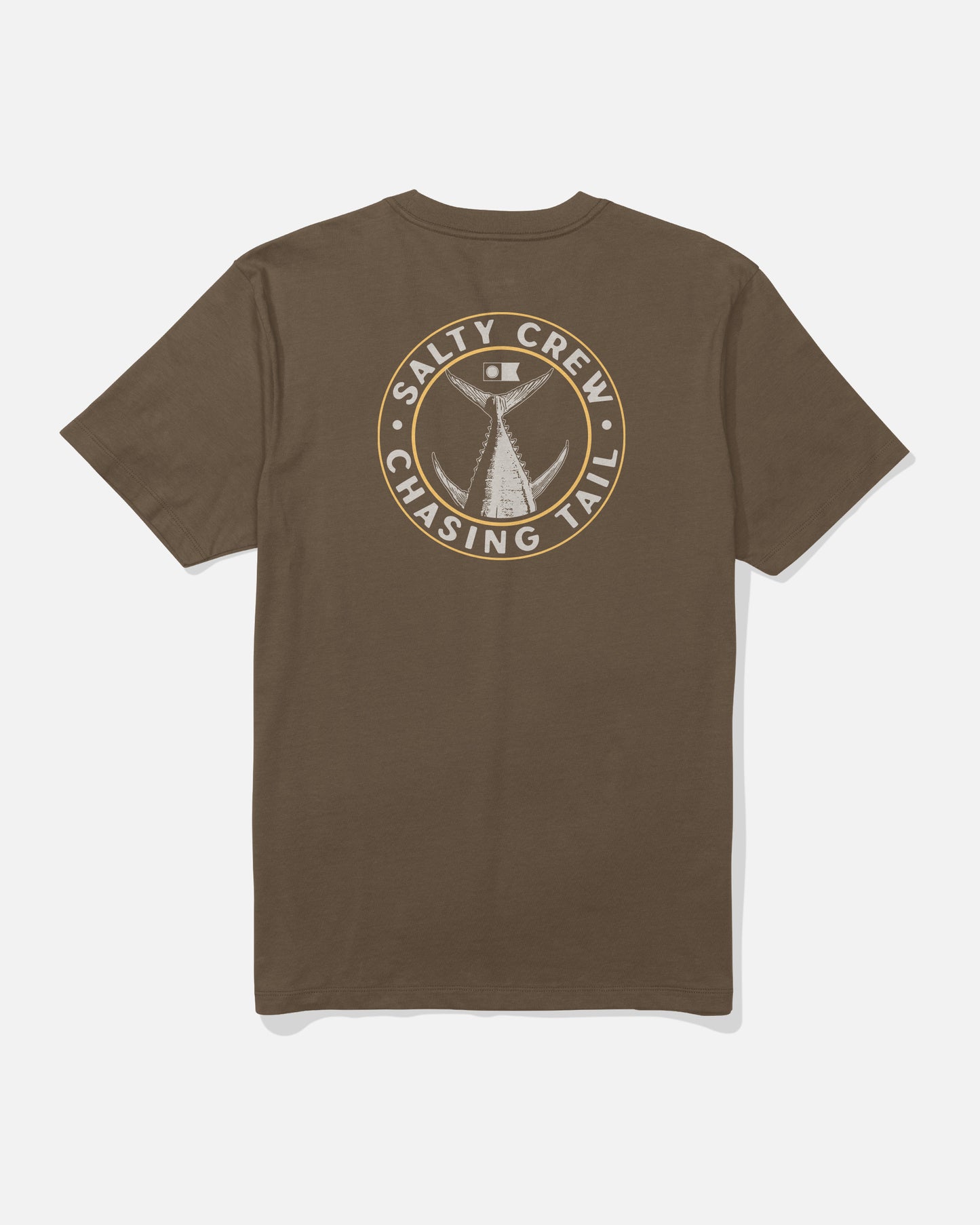 back view of Tailgate Premium Tee - Teak