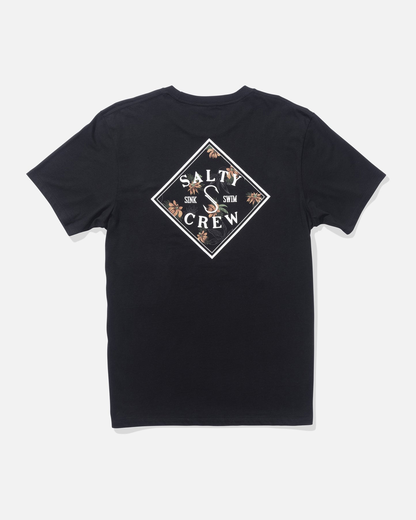 Back view of the Tippet Fill Premium Tee - Black. 