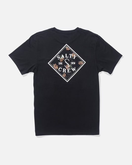 Back view of the Tippet Fill Premium Tee - Black. 