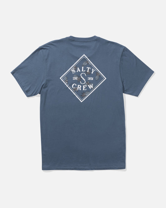 Back view of the Tippet Fill Premium Tee - Slate. 