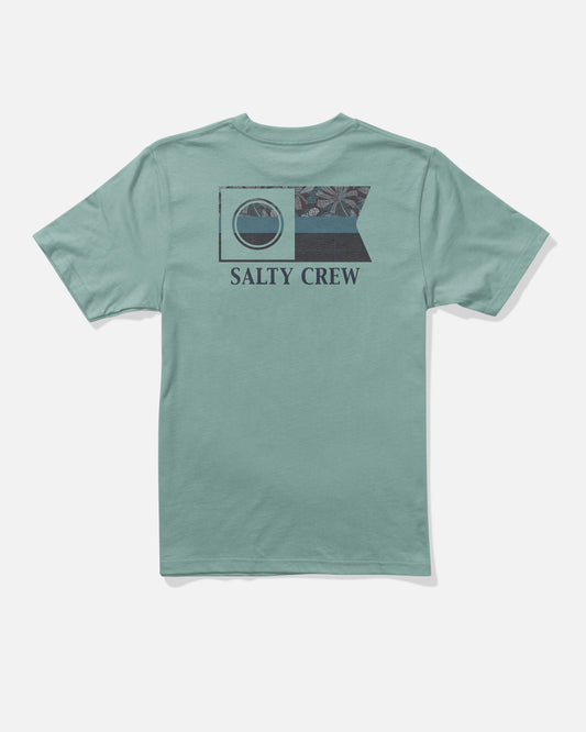 Flagship Fill Boys Tee - Mackerel