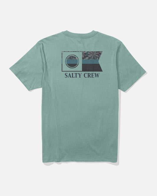 back view of Flagship Premium Tee - Mackerel