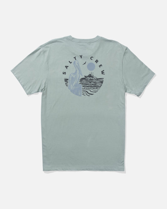 Back view of the Stakeout Premium Tee - Mackerel. 