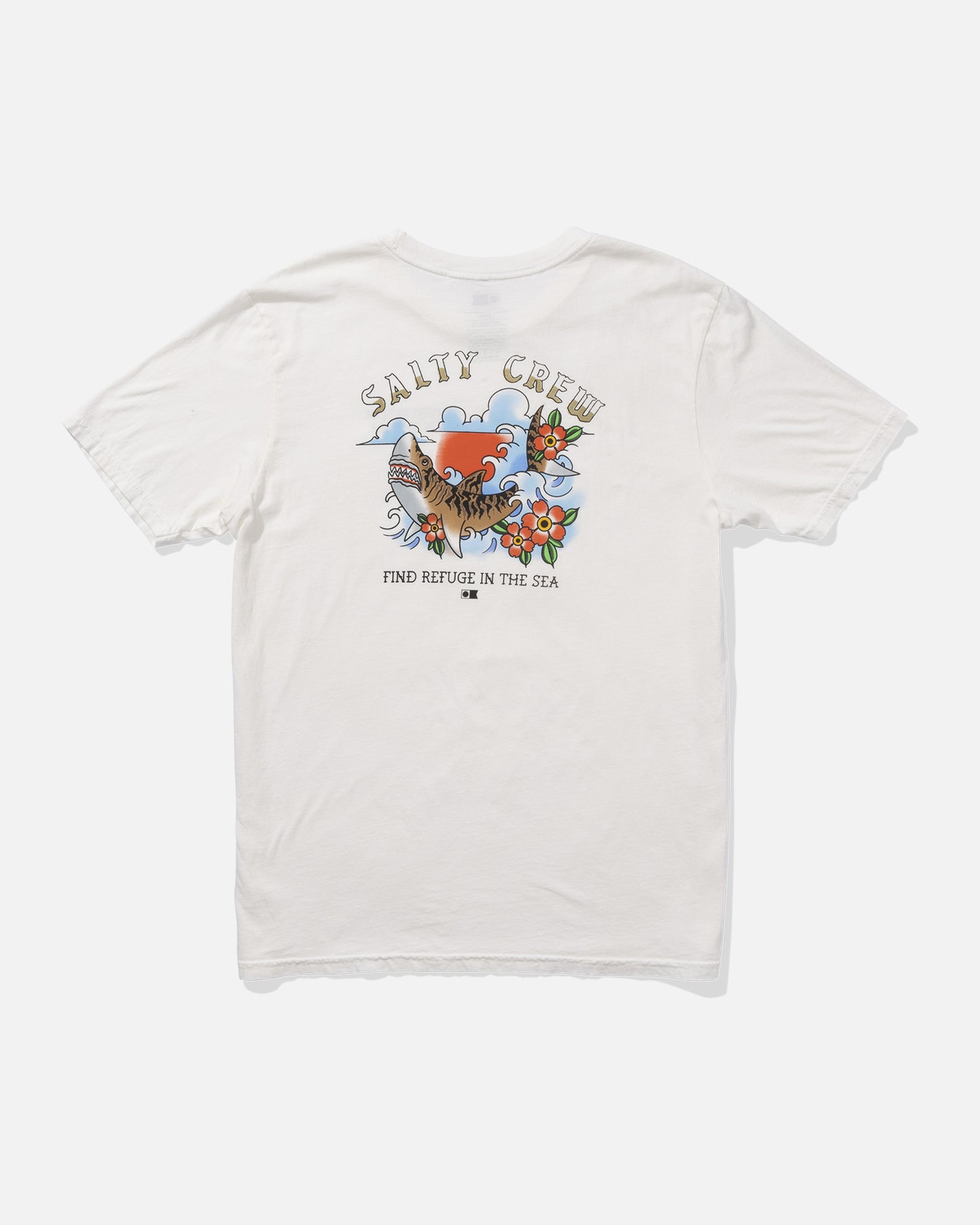back view of Hopper Vintage Tee - Off White