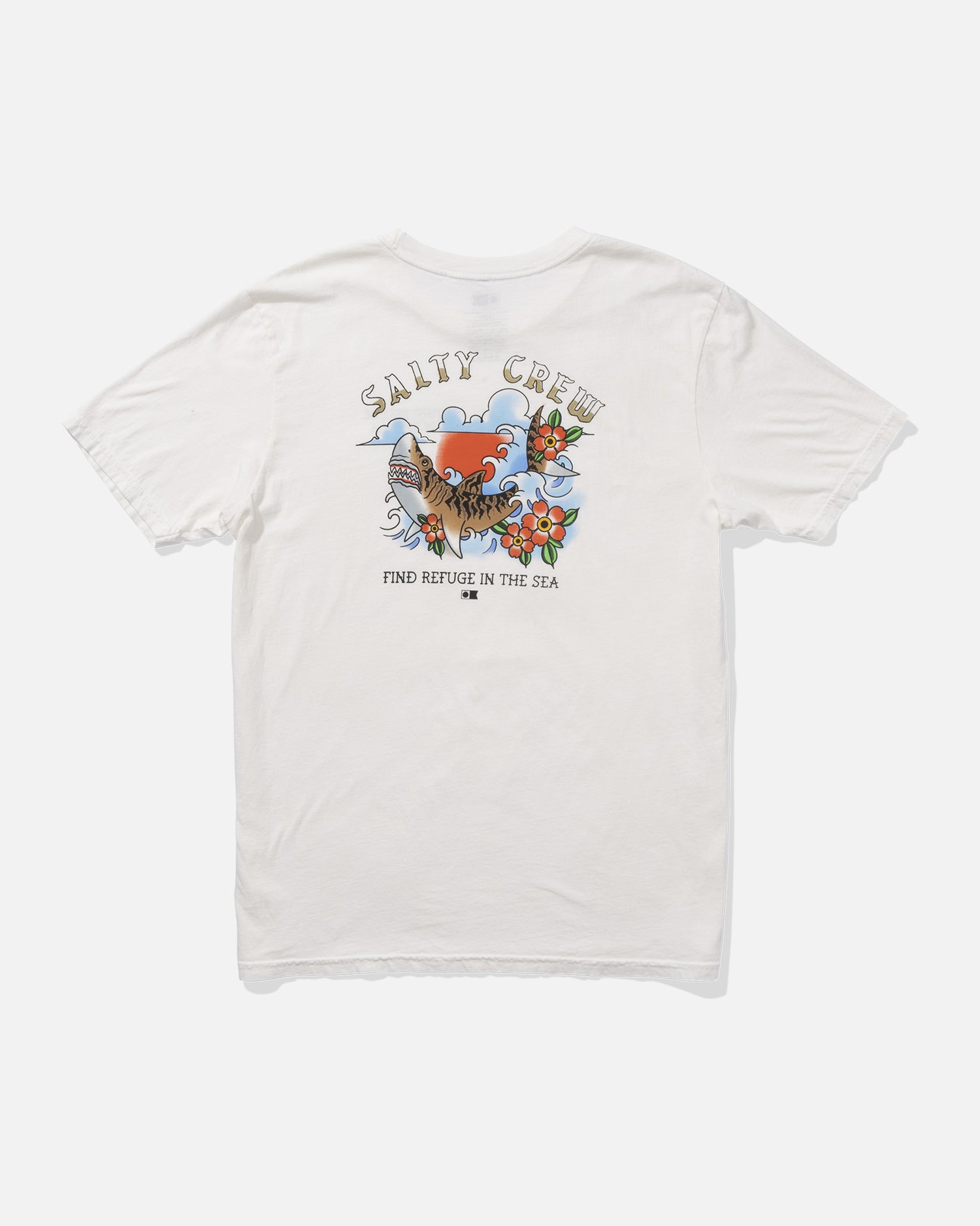 back view of Hopper Vintage Tee - Off White