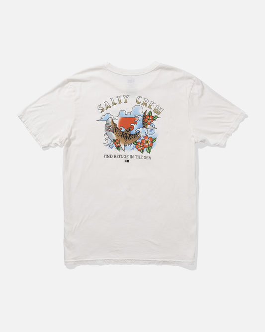 back view of Hopper Vintage Tee - Off White