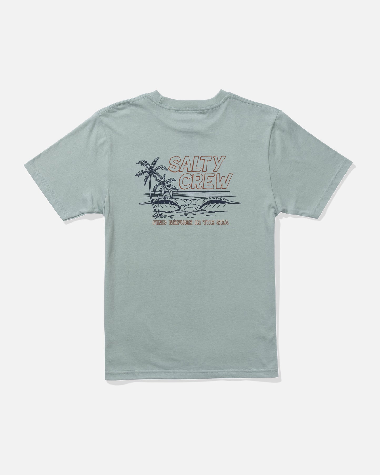 back view of A Frame Boys Tee - Mackerel