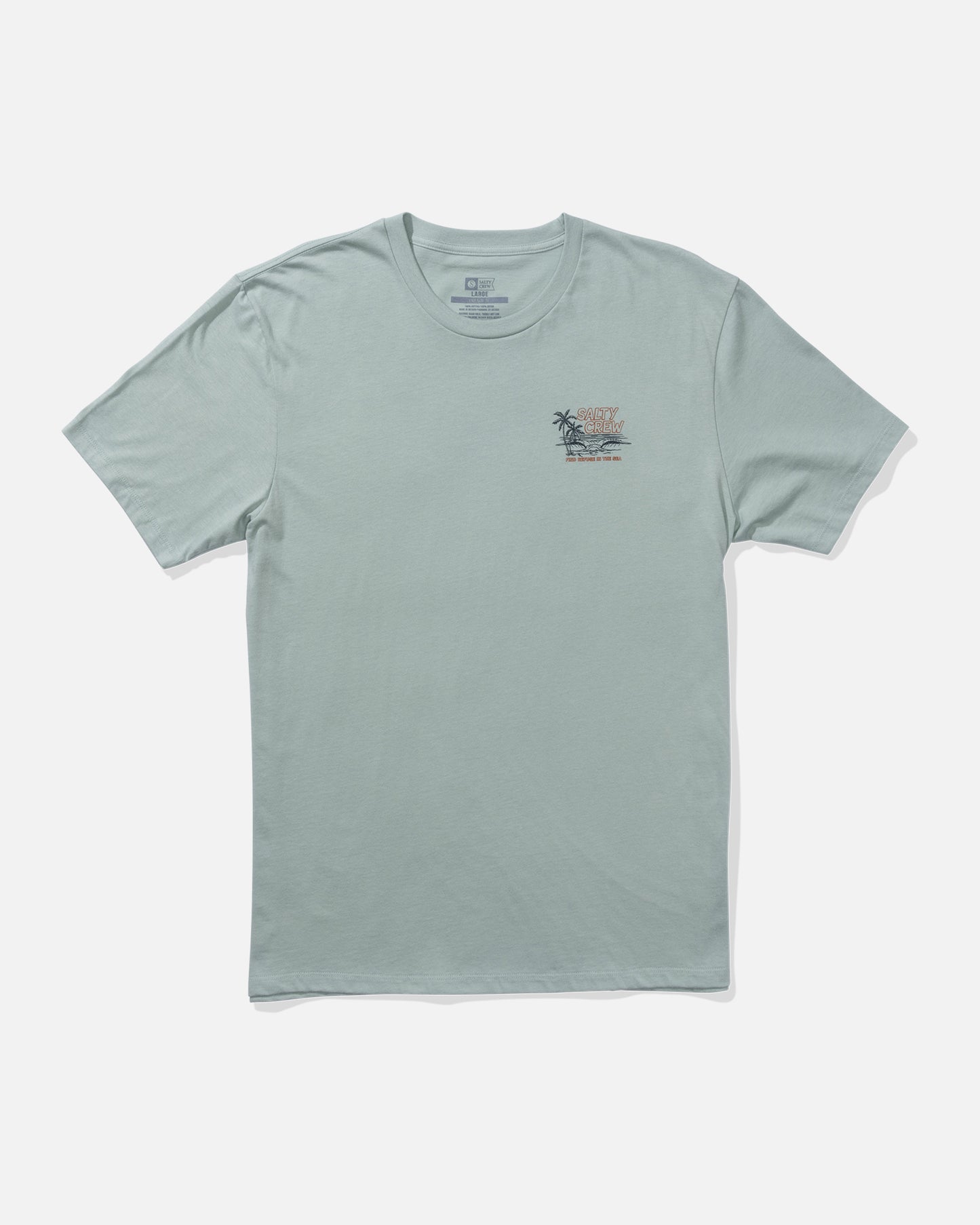 back view of A Frame Premium Tee - Mackerel