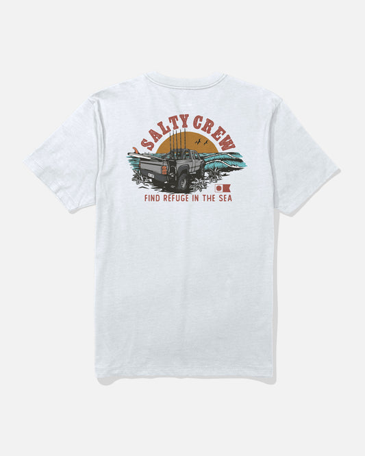back view of Lifted Premium Tee - White