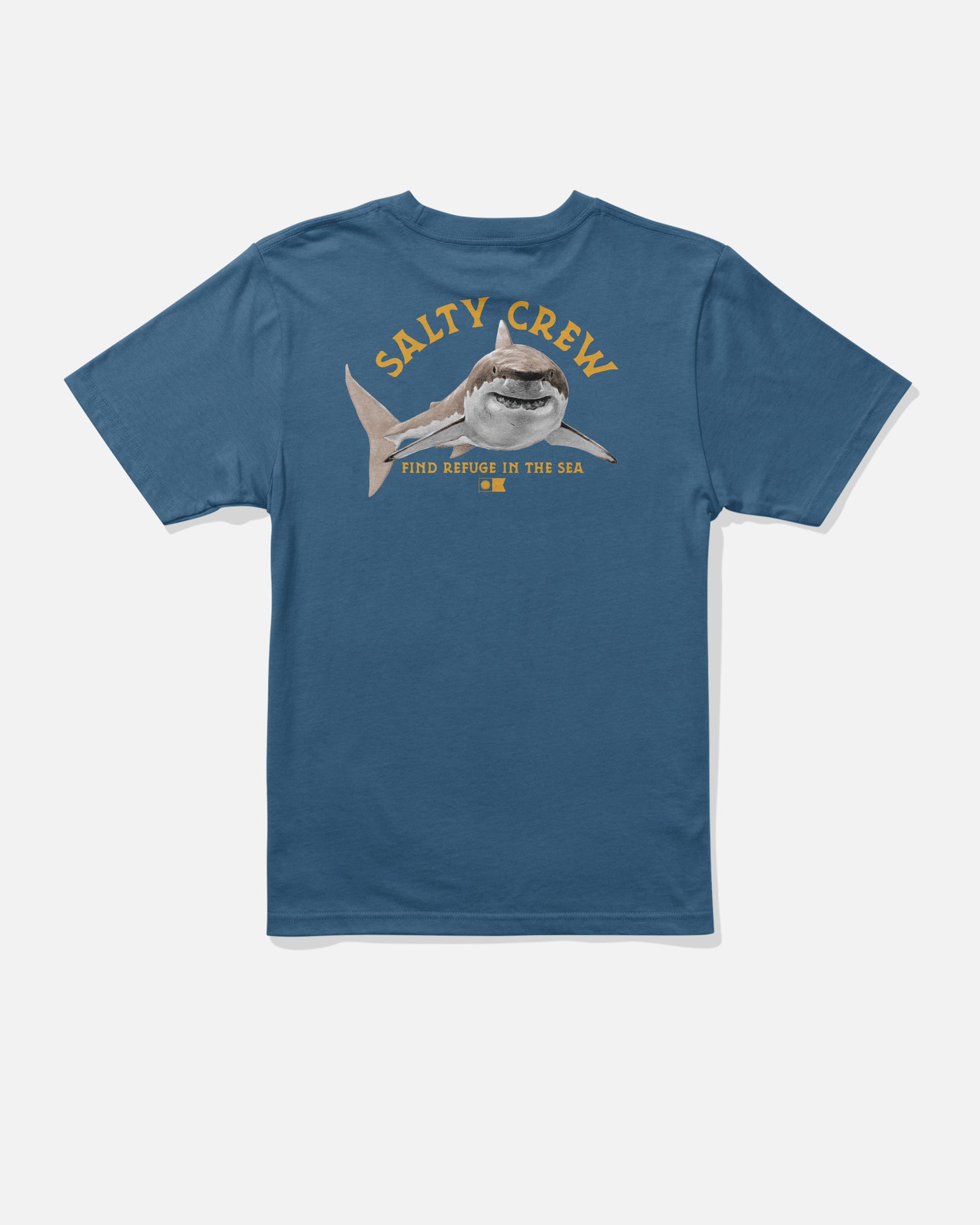 Back view of the Lurking Boys Tee - Cast Blue. 