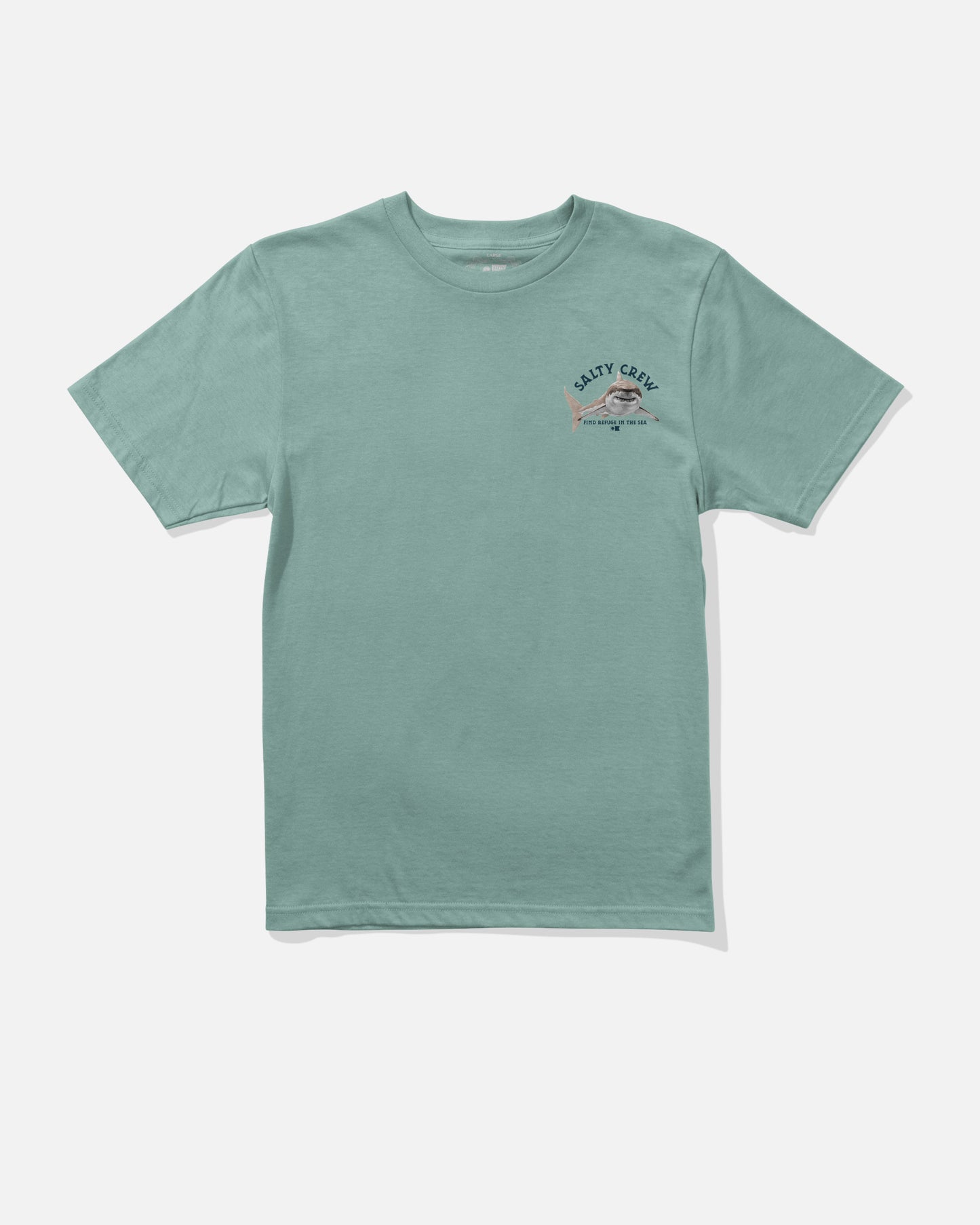 Front view of the Lurking Boys Tee - Mackerel. 