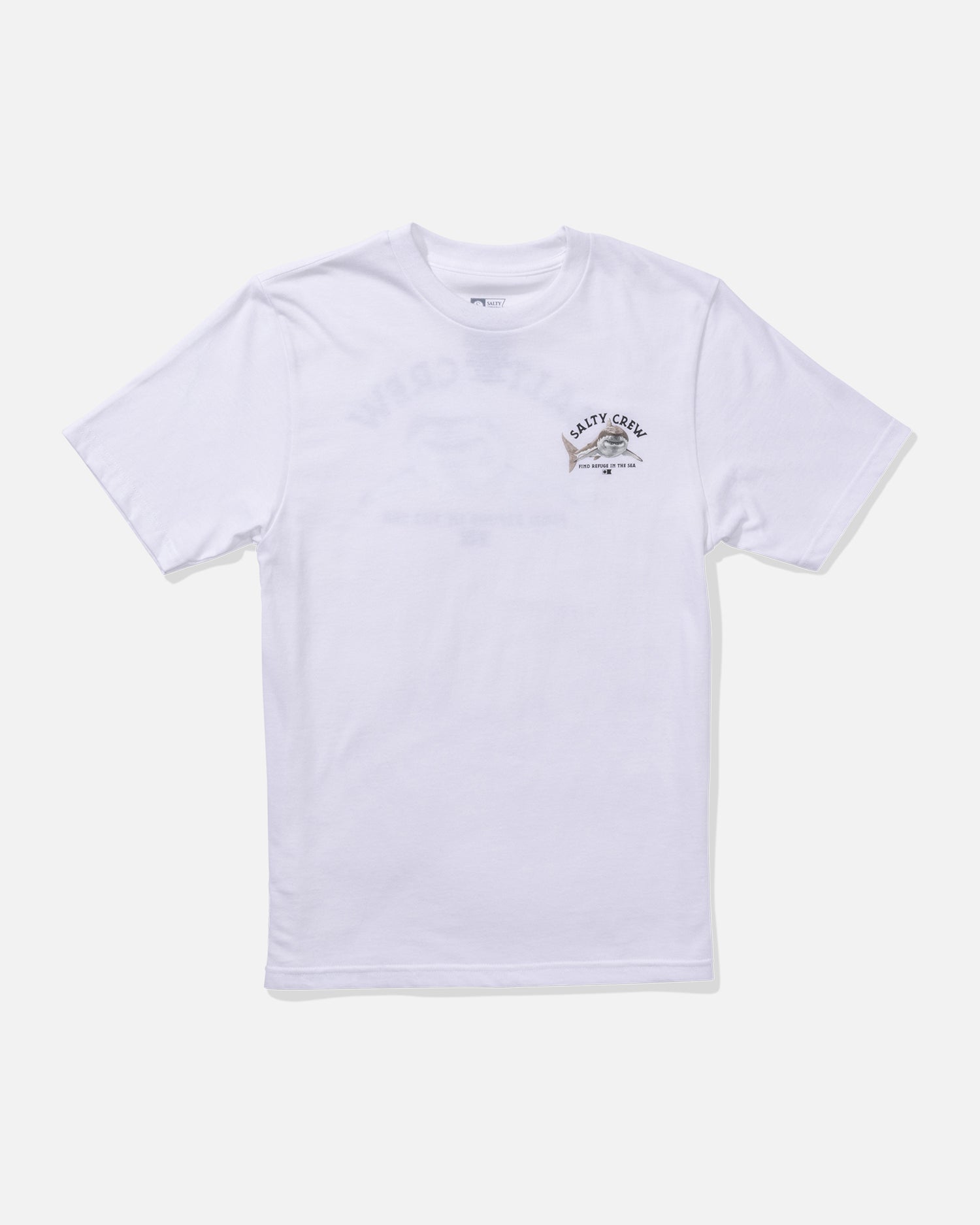 front view of Lurking Boys Tee - White