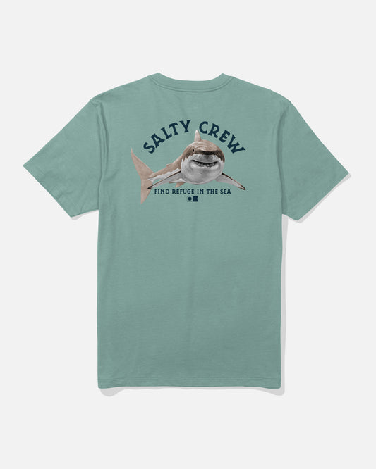 Back view of the Lurking Crew Tee - Mackerel. 