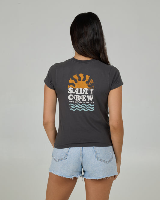 West Bound Modern Tee - Charcoal