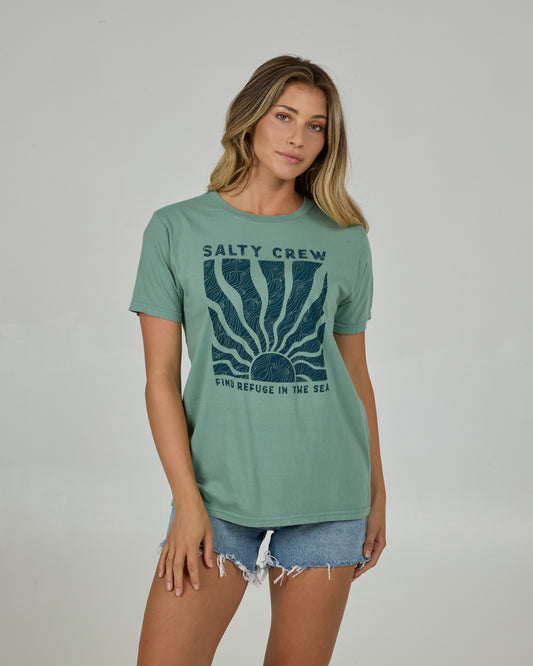 Perfect Set Boyfriend Tee - Sage