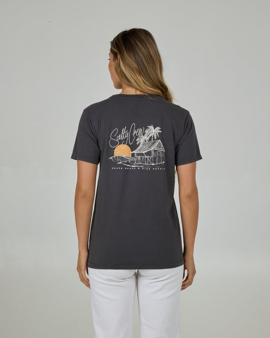 Shape Shack Boyfriend Tee - Charcoal